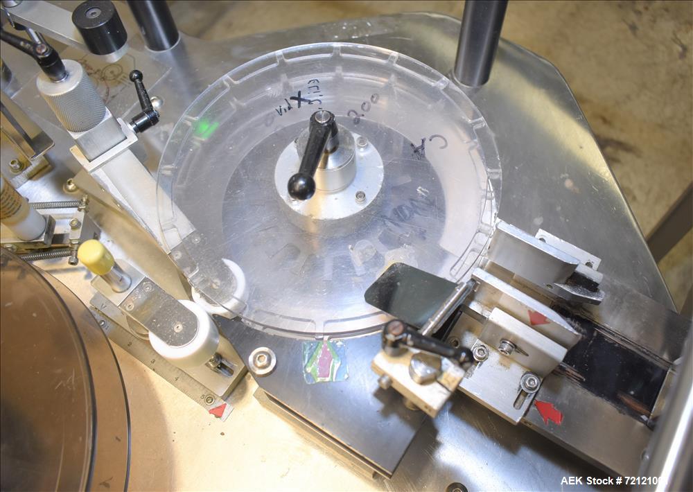 Used Weiler Labeling Systems High Speed Rotary Pharmaceutical Labeler
