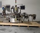 Used-Used Sancoa rotary labeler. model# PRL 1500R-S10, 10 station, right hand label head, dual label unwind stand, Industria...