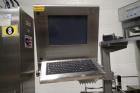Used Used Sancoa rotary labeler. model# PRL 1500R-S10, 10 station, right hand label head, dual label unwind stand, Industrial Dynamic Lastec laser coder with vision system, onboard side serter head, ...