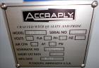 Used- Accraply Model 35PW Wraparound Pressure Sensitive Labeler