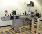 Used Accraply Inline Automatic Wrap Around Pressure Sensitive Labeler, Model 35W. Product Size Range: diameter 3/4