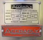 Used Accraply Wrap Around Bottle Labeler