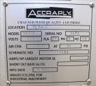Used- Accraply Pressure Sensitive Wraparound Labeler, Model 9000PW