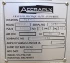 Used Accraply Pressure Sensitive Wraparound Labeler, Model 9000PW