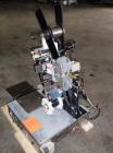 Used Avery 6101 Pressure Sensitive Spot or Wraparound Labeler, Model 6101-3-RH. Bench or tabletop labeler design, has hot stamp date coder, star wheel bottle indexing and 4