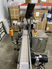 Used-CVC Technologies Model CVC300C Inline Pressure Sensitive Wraparound Labeler