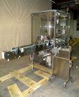 Used Libra Pharmaceutical Technologies Pressure Sensitive Bottle Labeler, Model SENS 350. Designed to apply pressure sensitive labels on cylindrical containers of metal, glass, or plastic. Maximum ou...