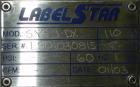 Used Kalish Labelstar wraparound labeler with labeling head.