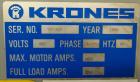 Used Krones 9-Head Rotary Labeler, Model Autocol.