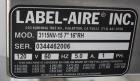 Used Label-Aire 5100 Automatic Wraparound Pressure Sensitive Labeler, Model 5100 6.0