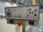 Used Newman NV2 (NVII) Automatic Pressure Sensitive Labeler. Capable of speeds up to 150 containers per minute. Has a label size range: 10mm to 150mm. Model NV11, Serial #95234. Features single head ...