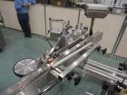 Used Newman NV2 (NVII) Automatic Pressure Sensitive Labeler. Capable of speeds up to 150 containers per minute. Has a label size range: 10mm to 150mm. Model NV11, Serial #95234. Features single head ...