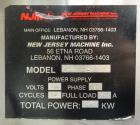 Used New Jersey (NJM) Model 334RDB-181 Pressure Sensitive Labeler