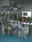 Used Newman Model VAL550 Labeller. Approximate maximum output 600 cpm. Includes PCE control system and in / out conveyors. Container size range: (Diameter) 8mm - 50mm. Label size range: (Height) 12mm...