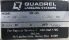 Unused and Never Put into Production- Quadrel Proline Zero Downtime Wraparound Pressure Sensitive Labeler.