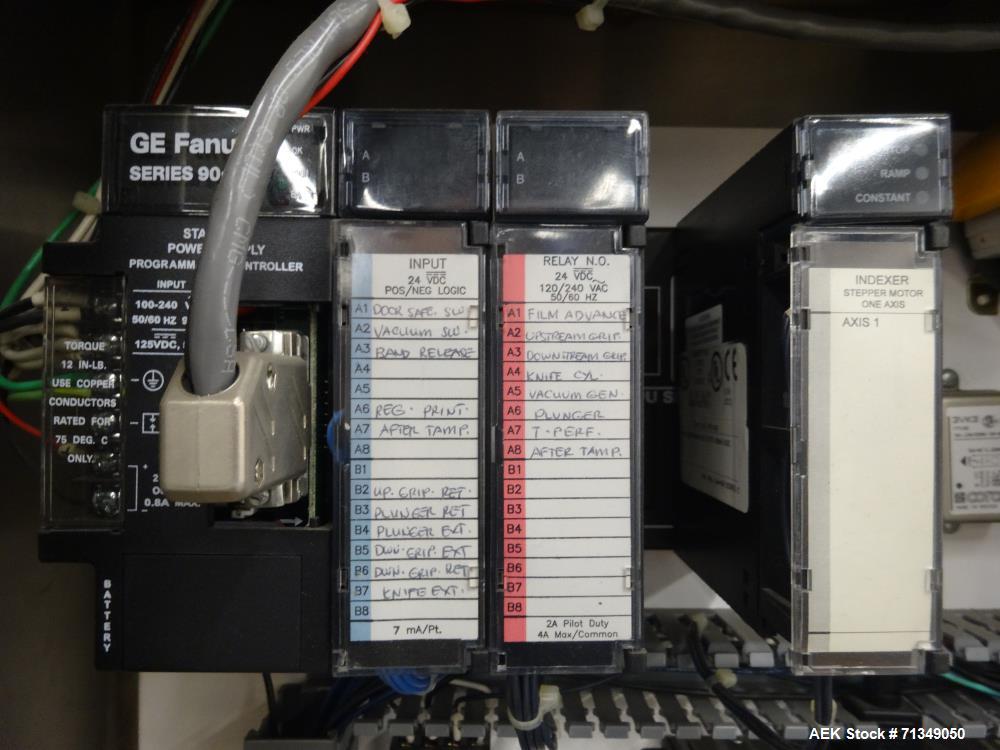 Used Axon Corporation Tamper Evident Bander Shrink Sleeve Label Applicator