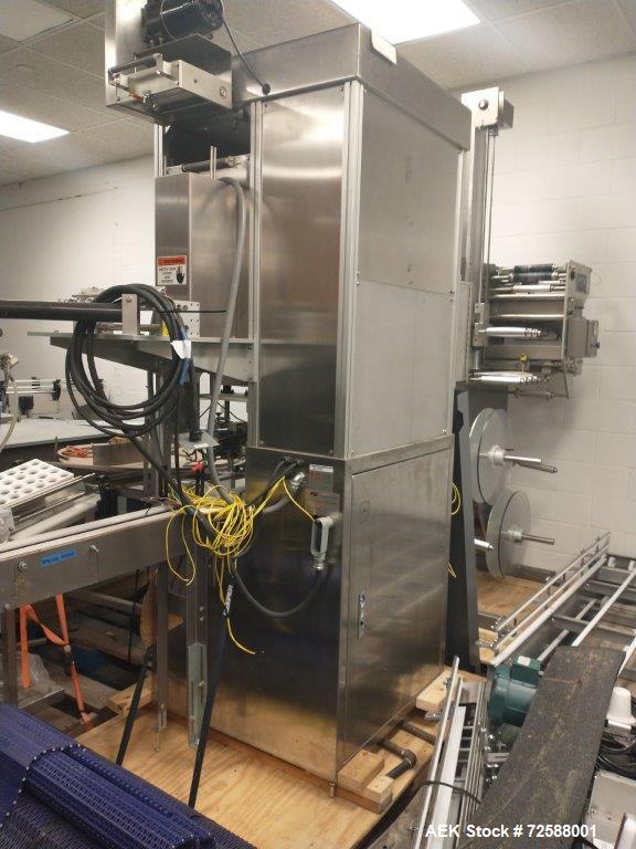 Used Axon 300SL High Speed Shrink Sleeve Labeling Line