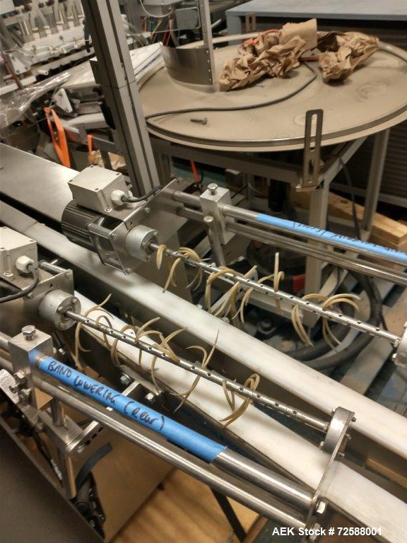 Used Axon 300SL High Speed Shrink Sleeve Labeling Line