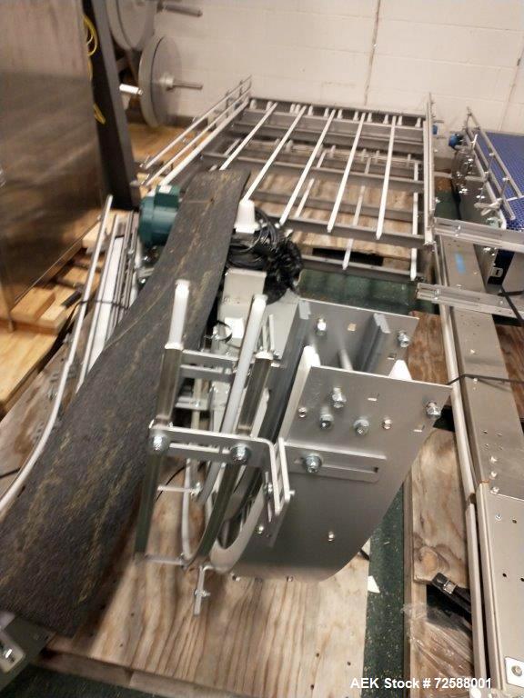 Used Axon 300SL High Speed Shrink Sleeve Labeling Line