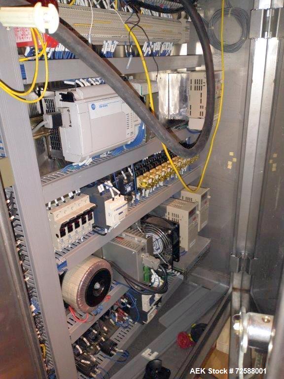 Used Axon 300SL High Speed Shrink Sleeve Labeling Line