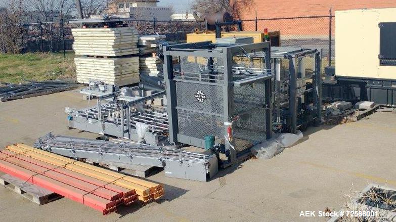 Used Axon 300SL High Speed Shrink Sleeve Labeling Line