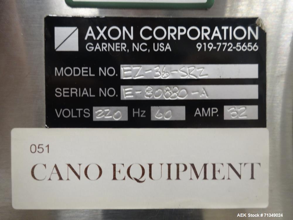 Used Axon Corporation EZ-36 Shrink Tunnel and Conveyor