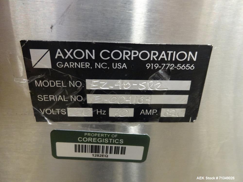 Used- Axon Corporation EZ-100 Tamper Evident Bander Shrink Sleeve Label Applicat