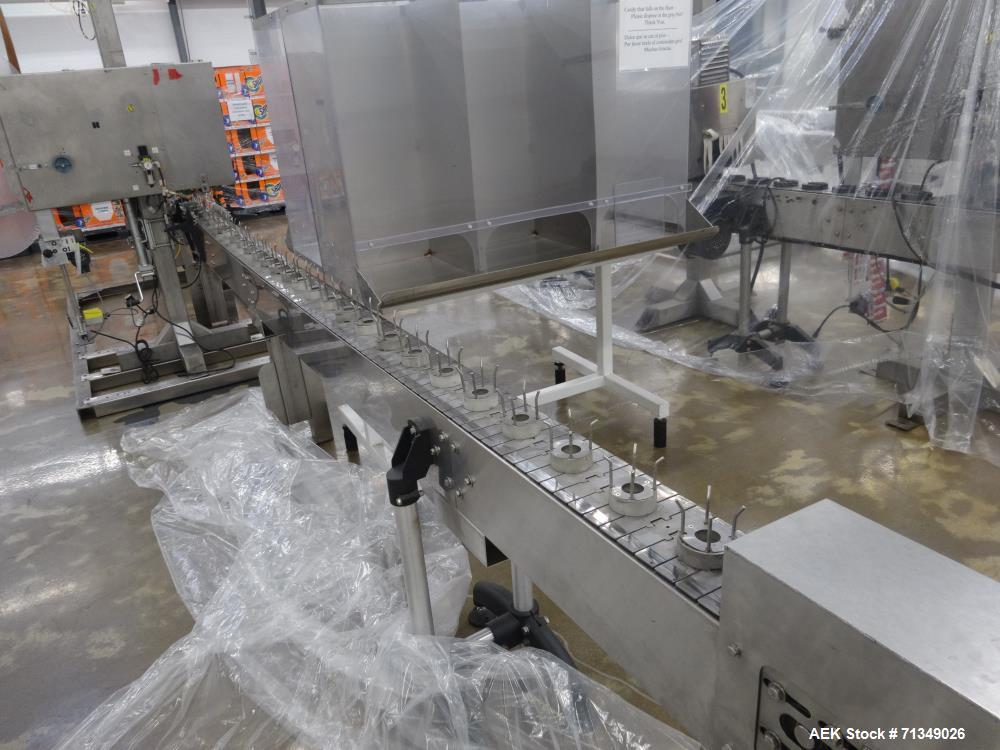 Used Axon Corporation EZ-100 Tamper Evident Bander Shrink Sleeve Label Applicat