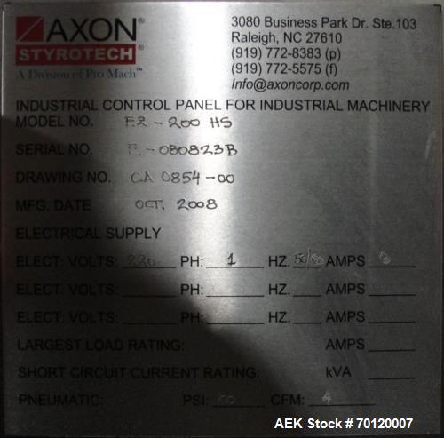 Used-Axon Model EZ-200 HS Automatic Shrink Sleeve / Neck Band Applicator