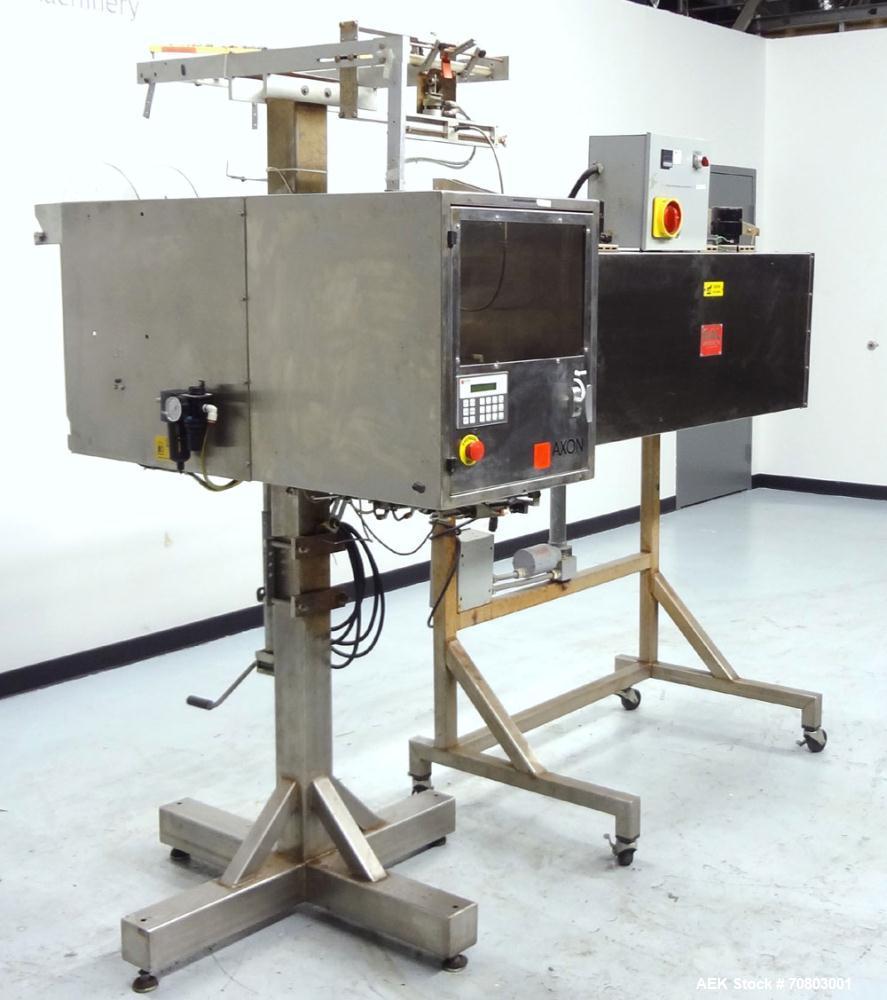 Used Axon "Styrotech" EZ-200 Sleeve Labeler or Tamper Evident Band Applicator, 