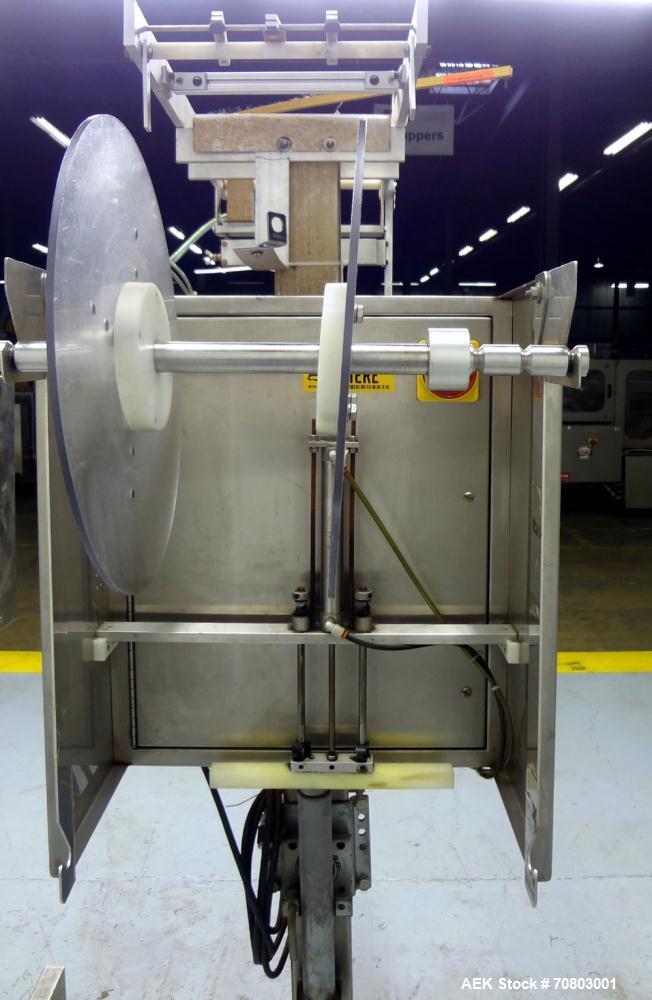 Used Axon "Styrotech" EZ-200 Sleeve Labeler or Tamper Evident Band Applicator, 