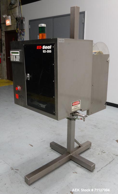 Used Axon "Styrotech" Model EZ-200 Sleeve Labeler or Tamper Evident Band Applic