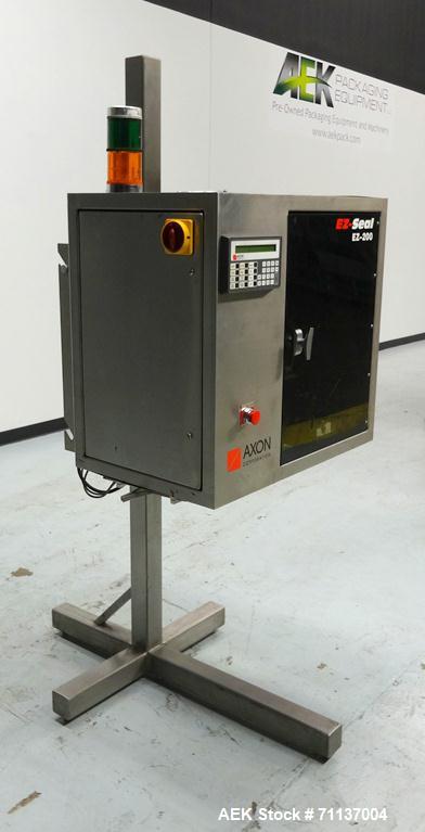 Used Axon "Styrotech" Model EZ-200 Sleeve Labeler or Tamper Evident Band Applic