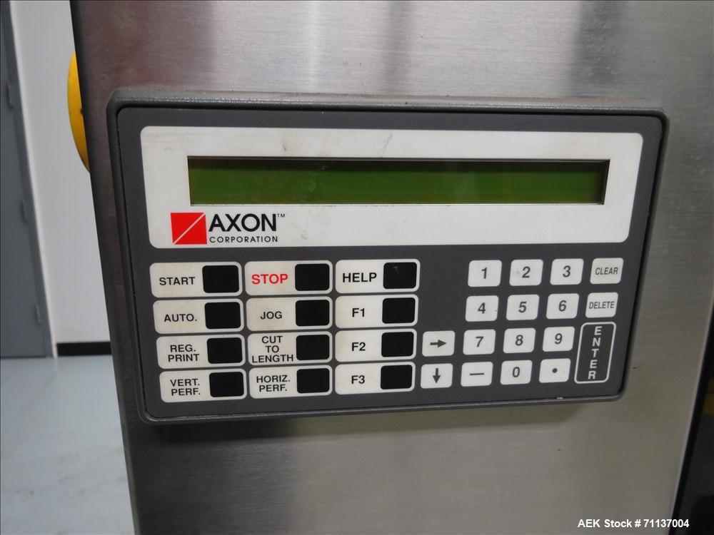 Used Axon "Styrotech" Model EZ-200 Sleeve Labeler or Tamper Evident Band Applic