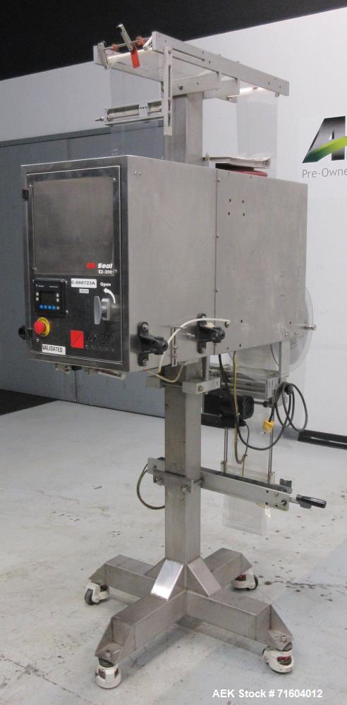 Used Axon EZ-200HS Sleeve Labeler/Tamper Evident Band Applicator