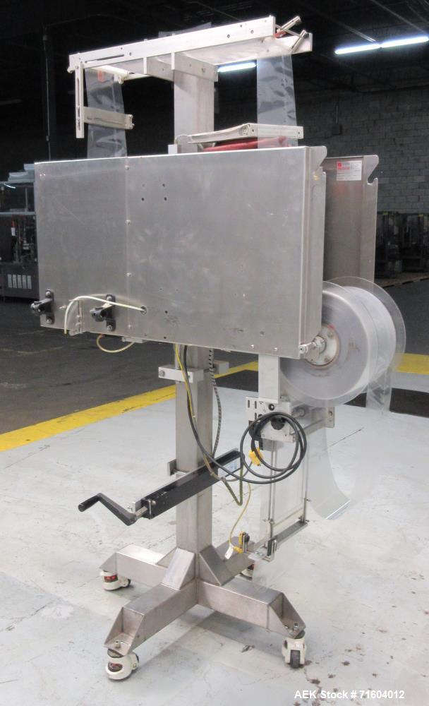 Used Axon EZ-200HS Sleeve Labeler/Tamper Evident Band Applicator