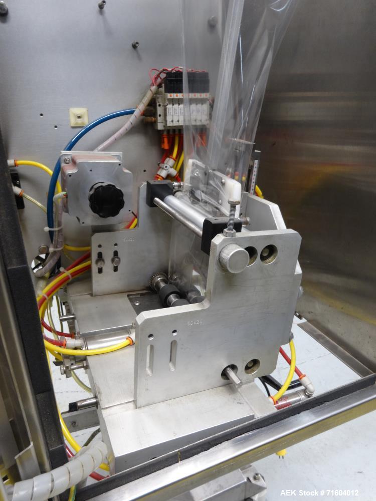 Used Axon EZ-200HS Sleeve Labeler/Tamper Evident Band Applicator
