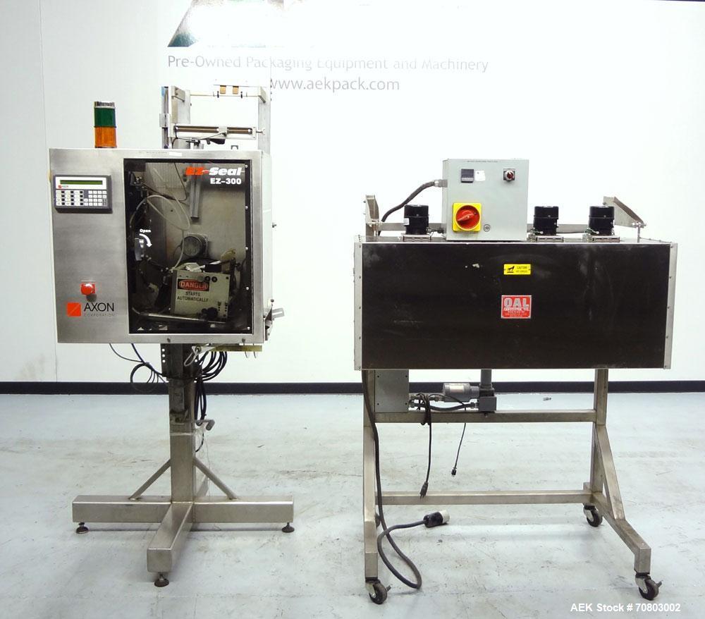 Used Axon EZ-300 Sleeve Labeler or Tamper Evident Band Applicator, EZ-300 Serie