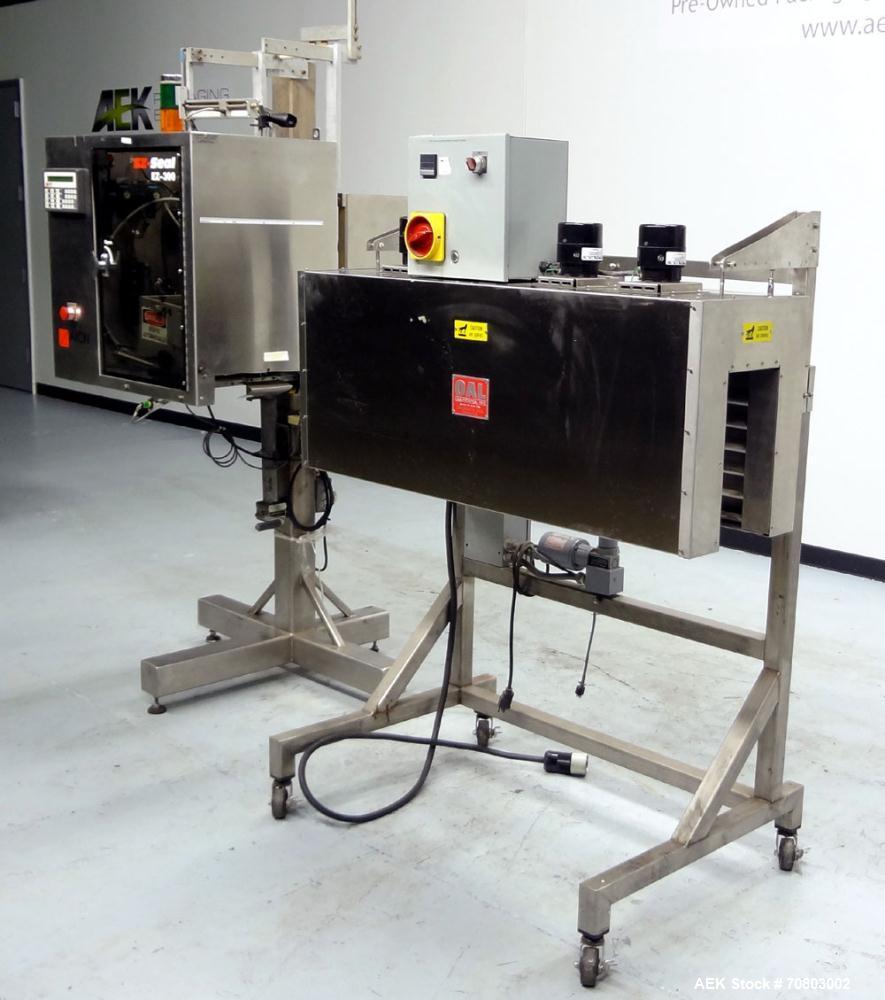 Used Axon EZ-300 Sleeve Labeler or Tamper Evident Band Applicator, EZ-300 Serie