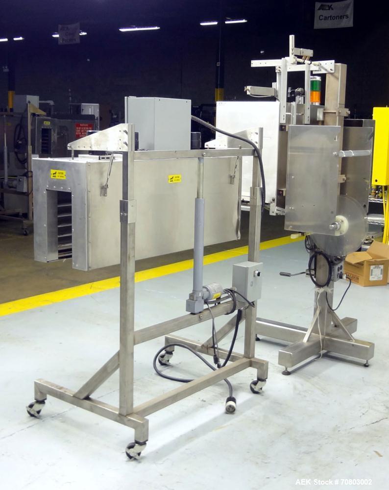 Used Axon EZ-300 Sleeve Labeler or Tamper Evident Band Applicator, EZ-300 Serie