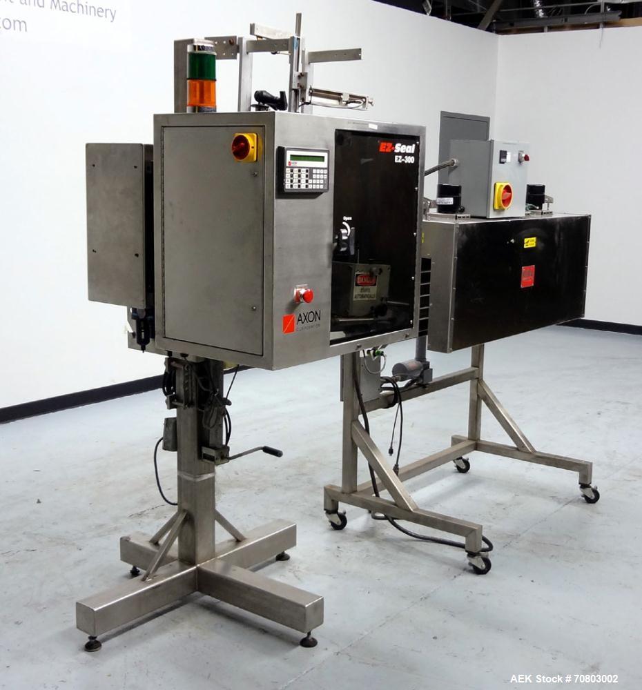 Used Axon EZ-300 Sleeve Labeler or Tamper Evident Band Applicator, EZ-300 Serie