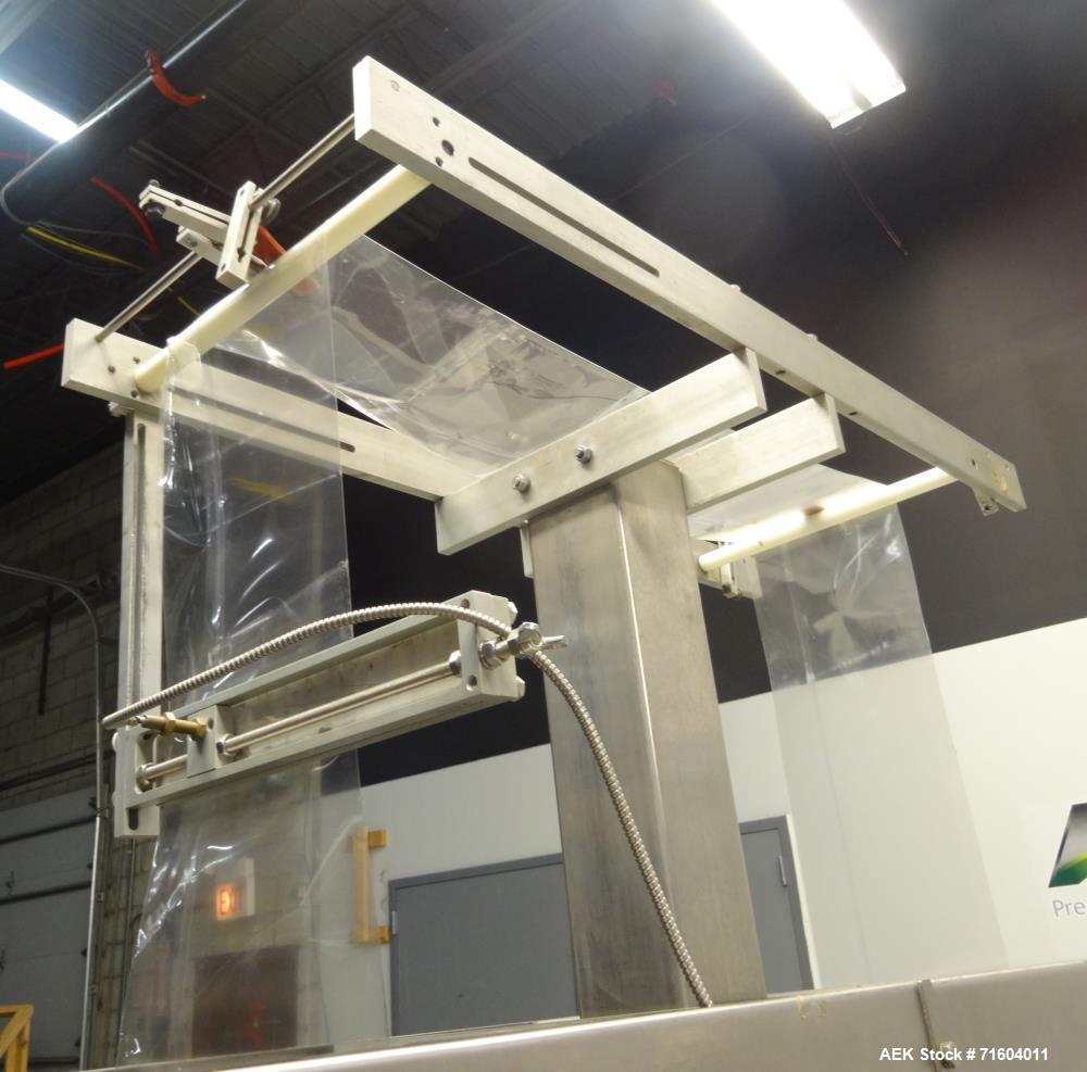 Used Axon EZ-300 Sleeve Labeler/Tamper Evident Band Applicator