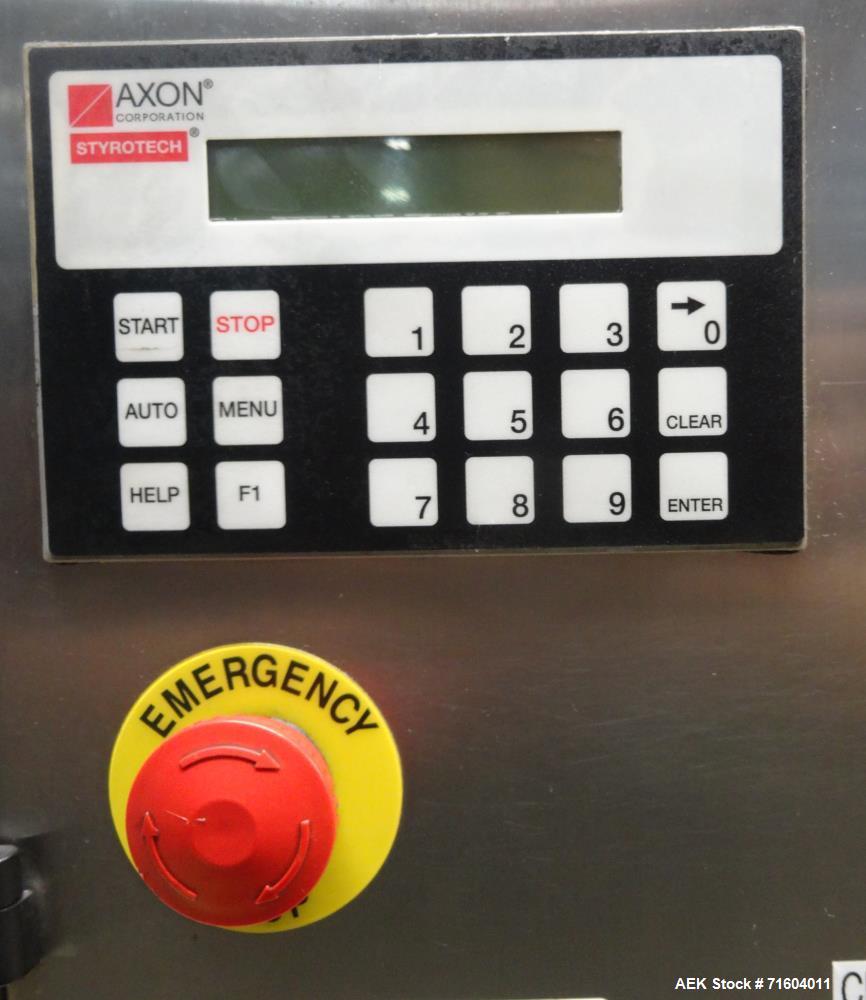 Used Axon EZ-300 Sleeve Labeler/Tamper Evident Band Applicator