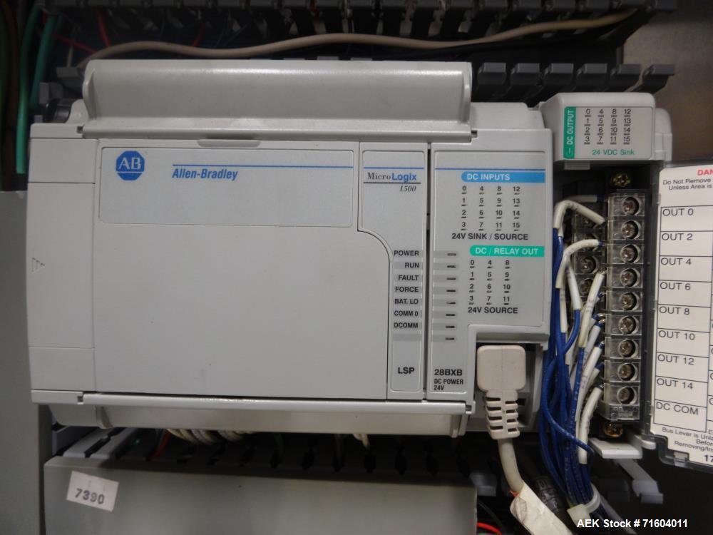Used Axon EZ-300 Sleeve Labeler/Tamper Evident Band Applicator