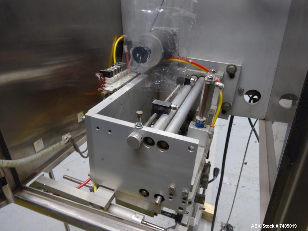 Used Axon EZ-300 Sleeve Labeler/Tamper Evident Band Applicator