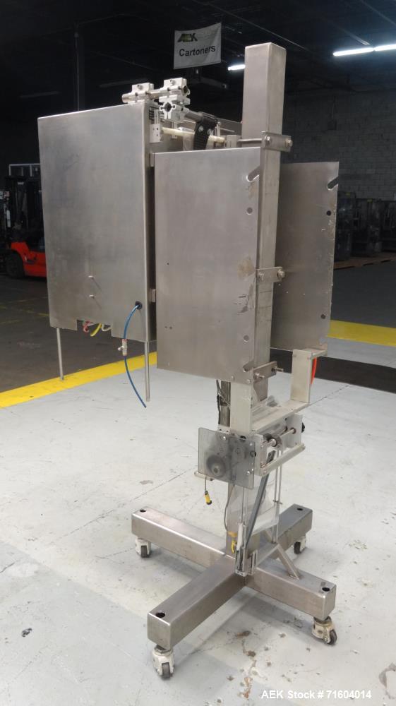 Used Axon EZ-200 Tamper Evident Band Applicator/Sleeve Labeler