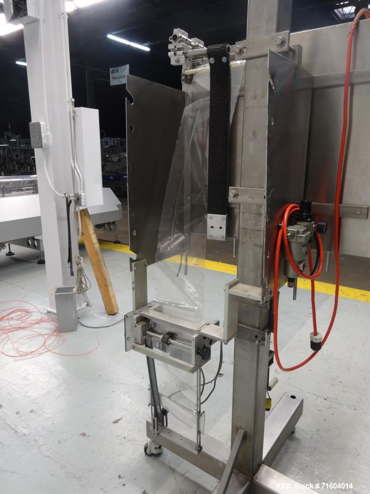 Used Axon EZ-200 Tamper Evident Band Applicator/Sleeve Labeler