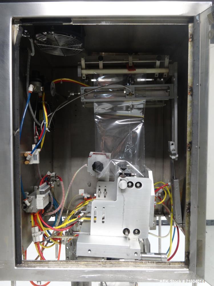 Used Axon EZ-200 Tamper Evident Band Applicator/Sleeve Labeler