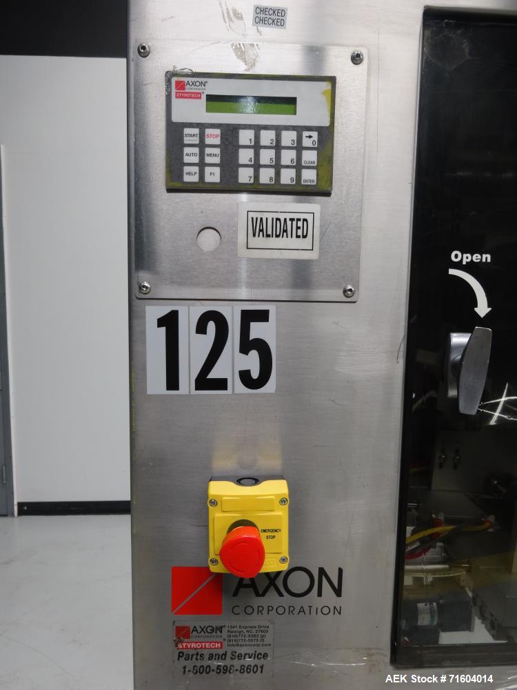 Used Axon EZ-200 Tamper Evident Band Applicator/Sleeve Labeler