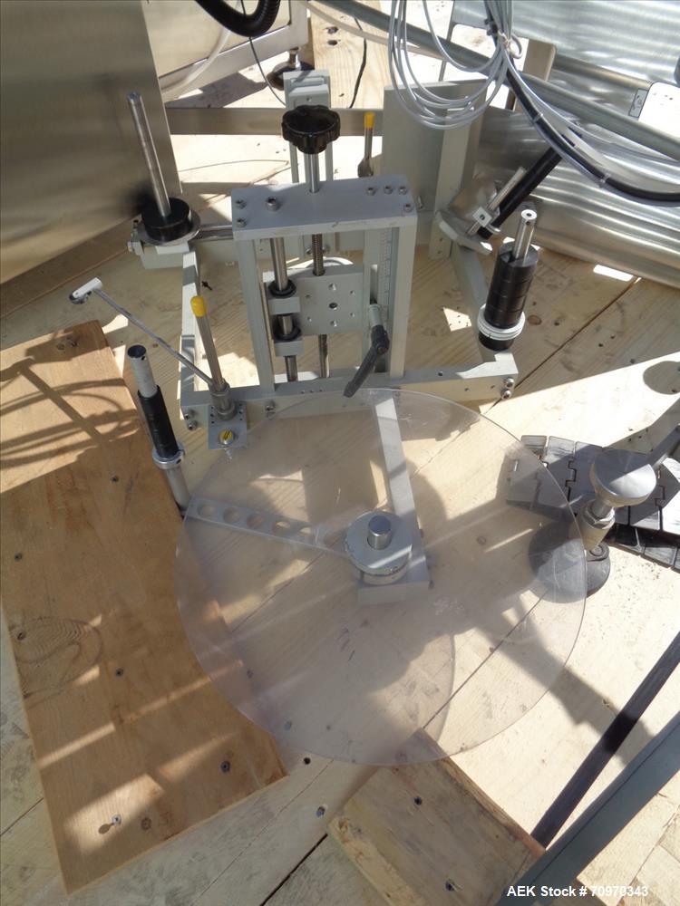 Used Accraply (Barry Wehmiller) Model RF150 High Speed Shrink Sleeve Labele